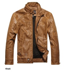  Extreme Winter Suede Pu Leather Jacket Mens Coat Brown Color Zipper Retro Biker Jacket Plus Size Men Jackets