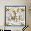 Christmas Reindeer-11CT Stamped Cross Stitch 40*40cm/15.75*15.75in