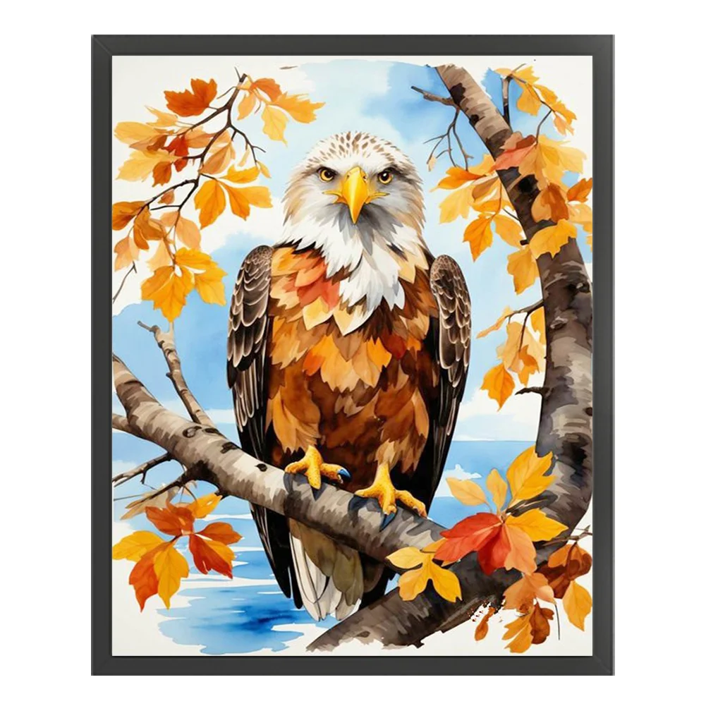 DIY Stamped Cross Stitch 11CT Full Embroidery 40*50cm - Eagle In The Woods
