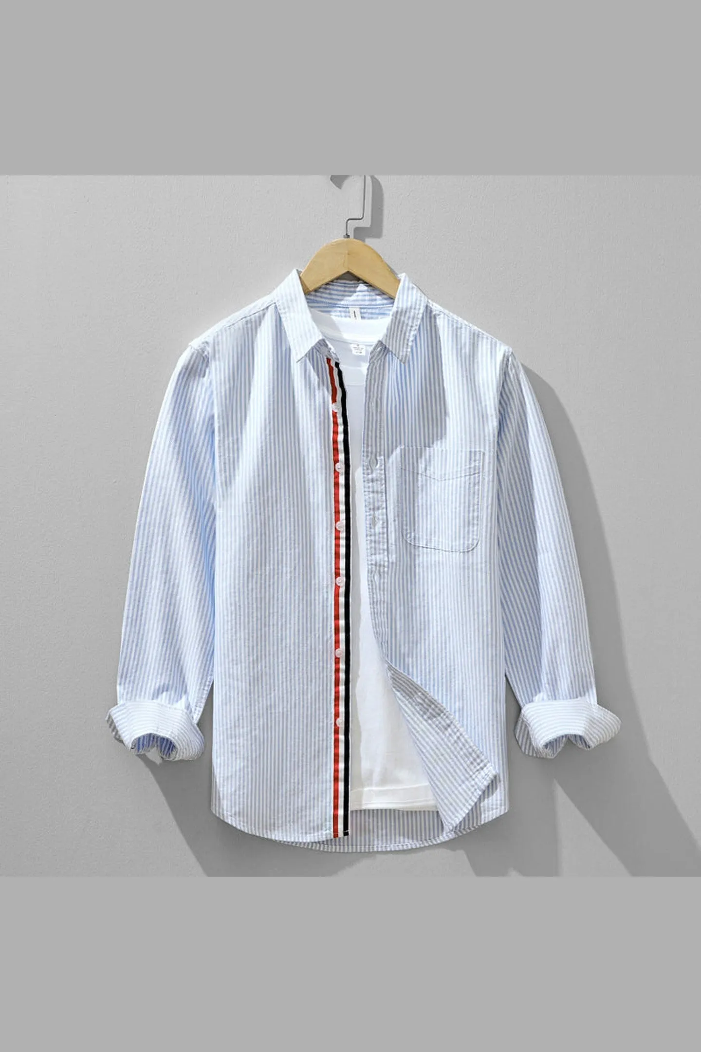 Men's Striped Linen Shirt &ndash; Lightweight Smart Casual Summer Top