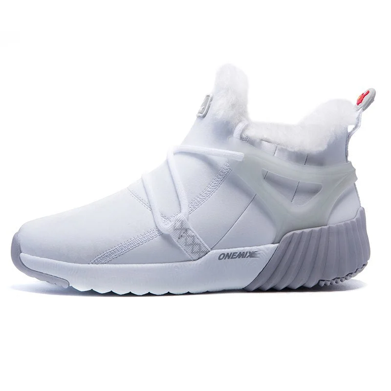 ONEMIX Hot Hiking Shoes Women Boots High  Comfortable Warm Fur Slip-on Unisex Sneakers Casual Snow Ankle Boots