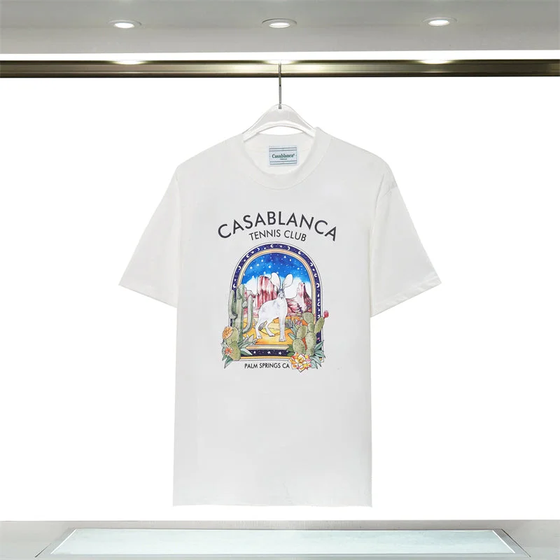 Casablanca 2023 new fashion T-shirt short sleeves