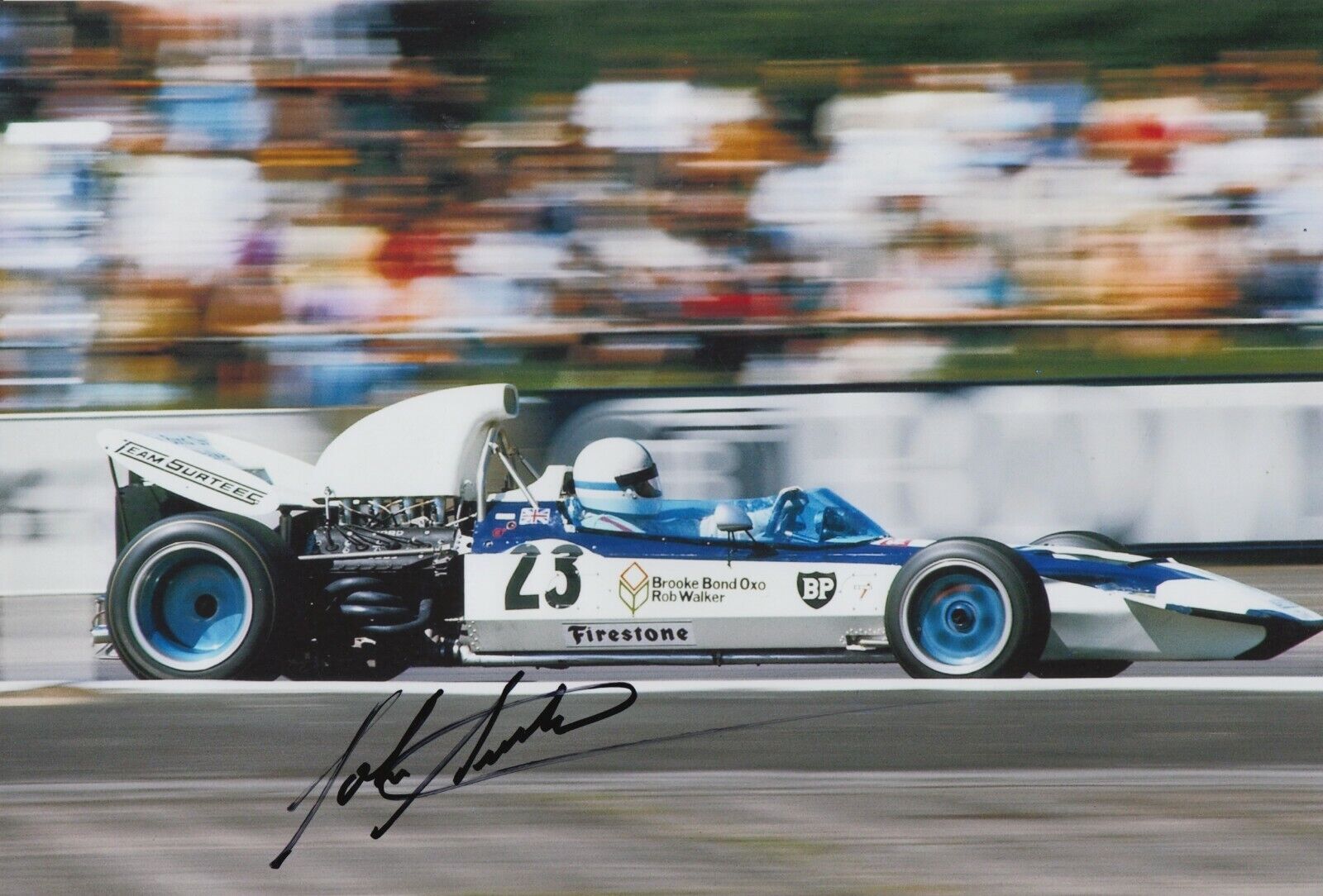 John Surtees Hand Signed 12x8 Photo Poster painting - F1 Autograph 3.