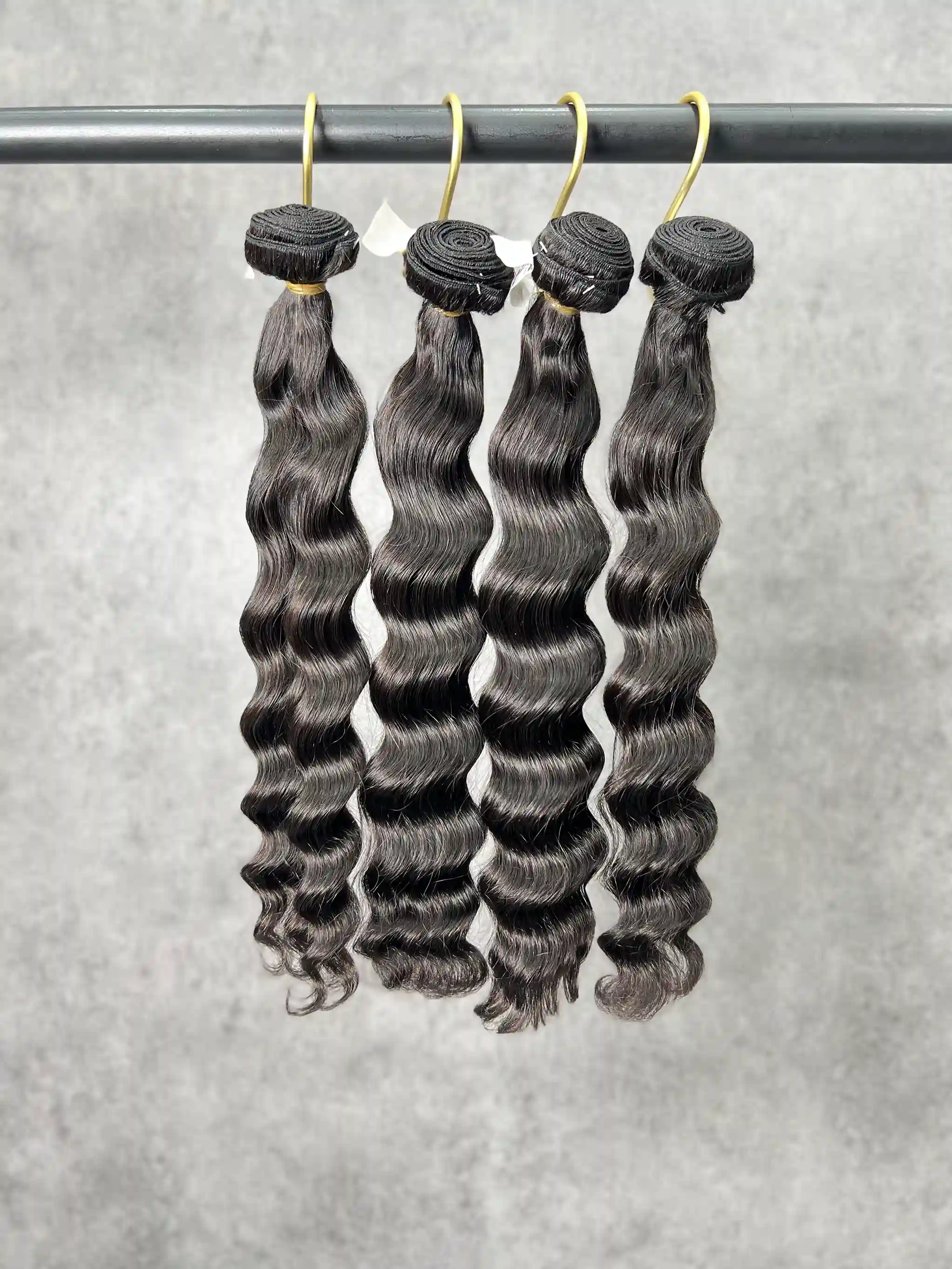 4PCS Indian wavy Top Vrigin Hair Bundles | 12&ndash;30 Inch |Boruihair | 100% Human Hair