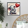 Valentinstag Liebe Tiere - quadratischer Bohrer Diamantmalerei - 35*35cm
