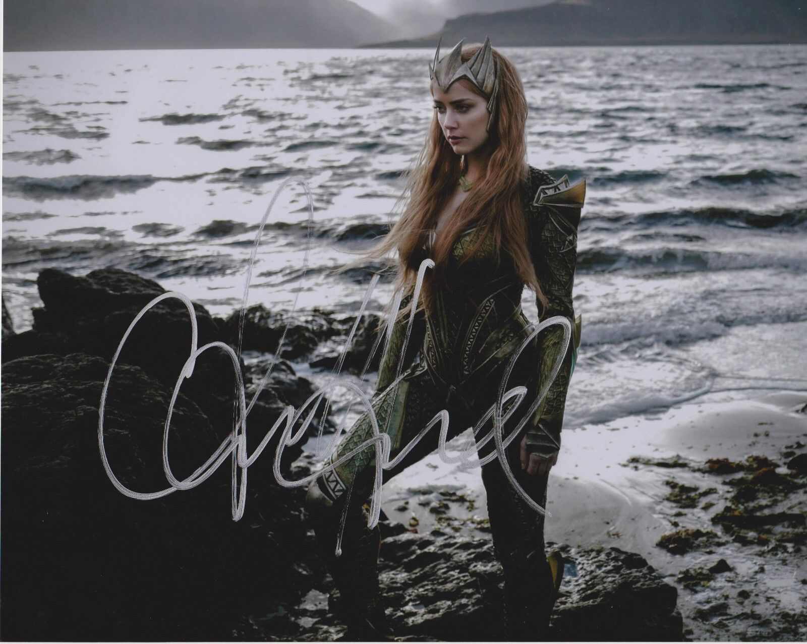 Amber Heard ‘Aquaman’ Mera Autographed 8x10 Photo Poster painting with CoA & Signing Details