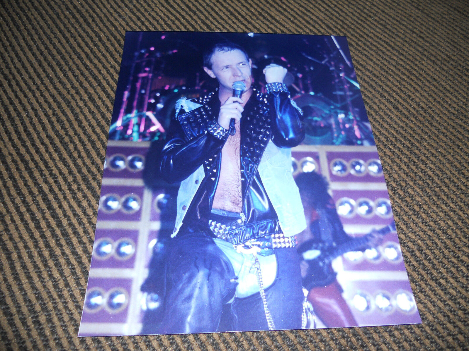 Judas Priest Live Concert 8x10 Photo Poster painting #2 Rob Halford Vintage Live Color