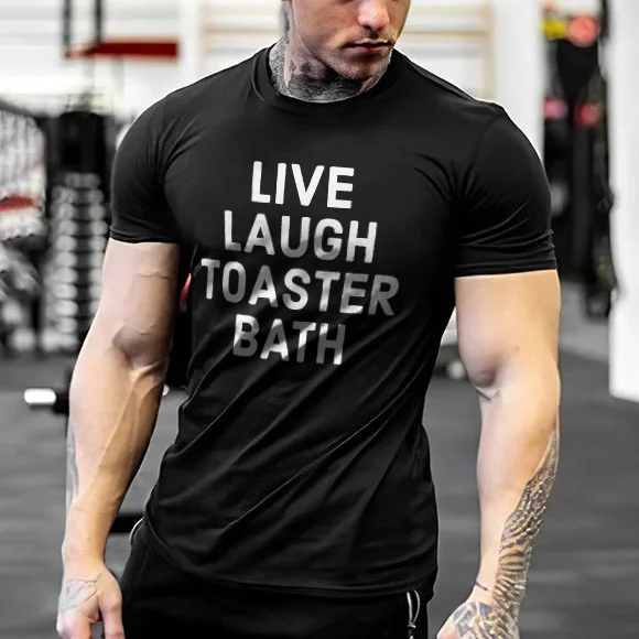 Live Laugh Toaster Bath T-shirt