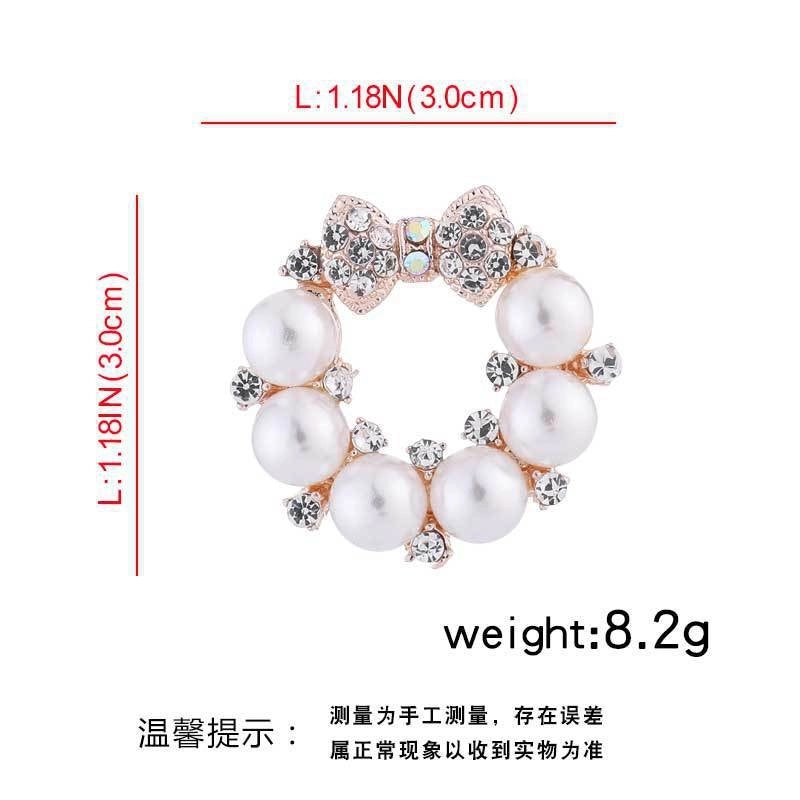 Elegant Glam Pin Heart Shape Flower Bow Knot Alloy Plating Artificial Pearls Women’s Brooches