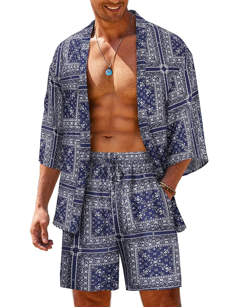 Casual Hawaiian Shirt Set