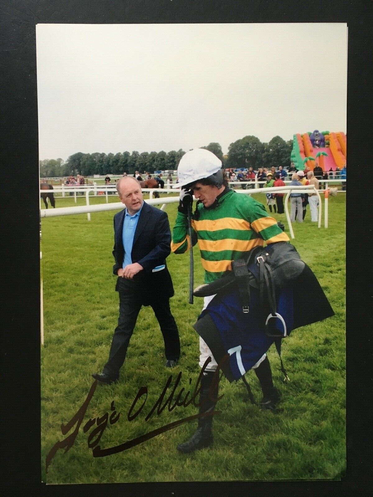 JONJO O'NEILL - GREAT JOCKEY & RACEHORSE TRAINER - SIGNED Photo Poster painting WITH TONY McCOY