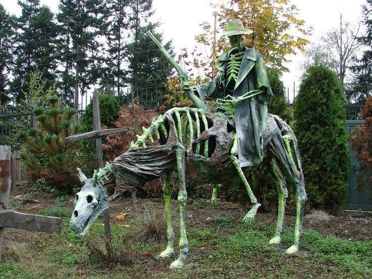 Skeleton Cowboy & Skeleton Horse