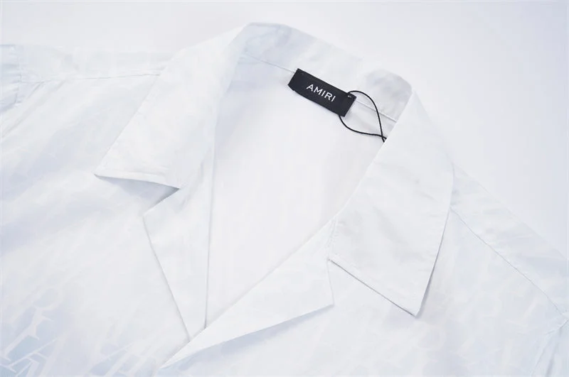 AMIRI 2023 new silk short-sleeved shirt
