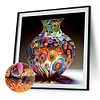 Diamond Painting-5D Full Round Drill Painted Vase(40*40 CM)