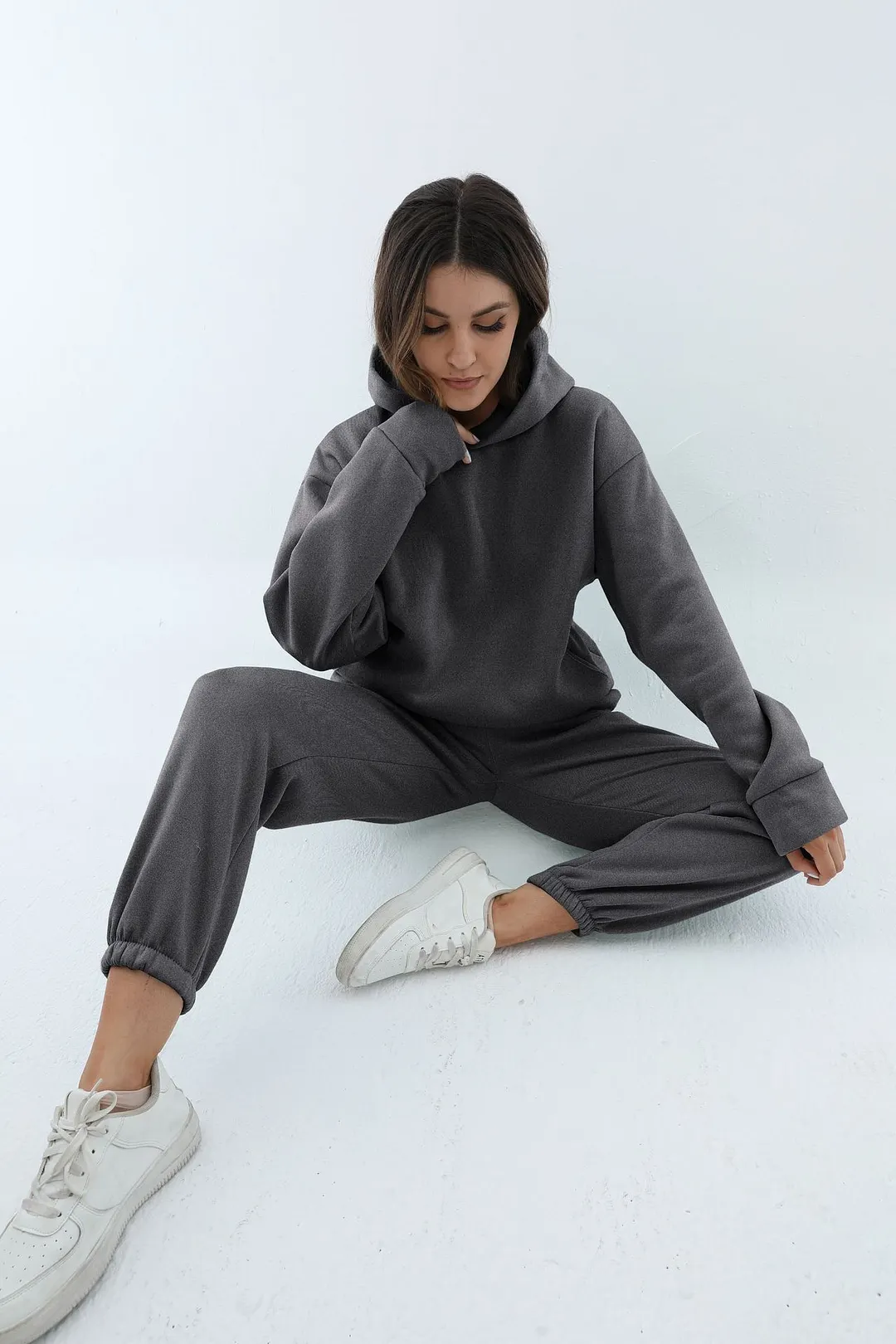 Nigikala Nigikala And Winter Women's Casual Fashion Thick Long-Sleeved Trousers Two Sets