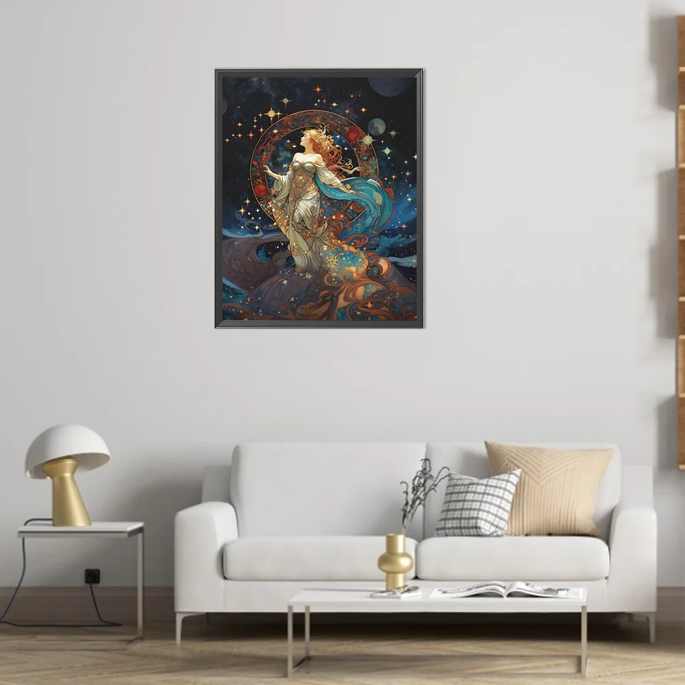 Partial AB Diamond Painting - Full Round Drill - Star Goddess(Canvas|45*55cm)