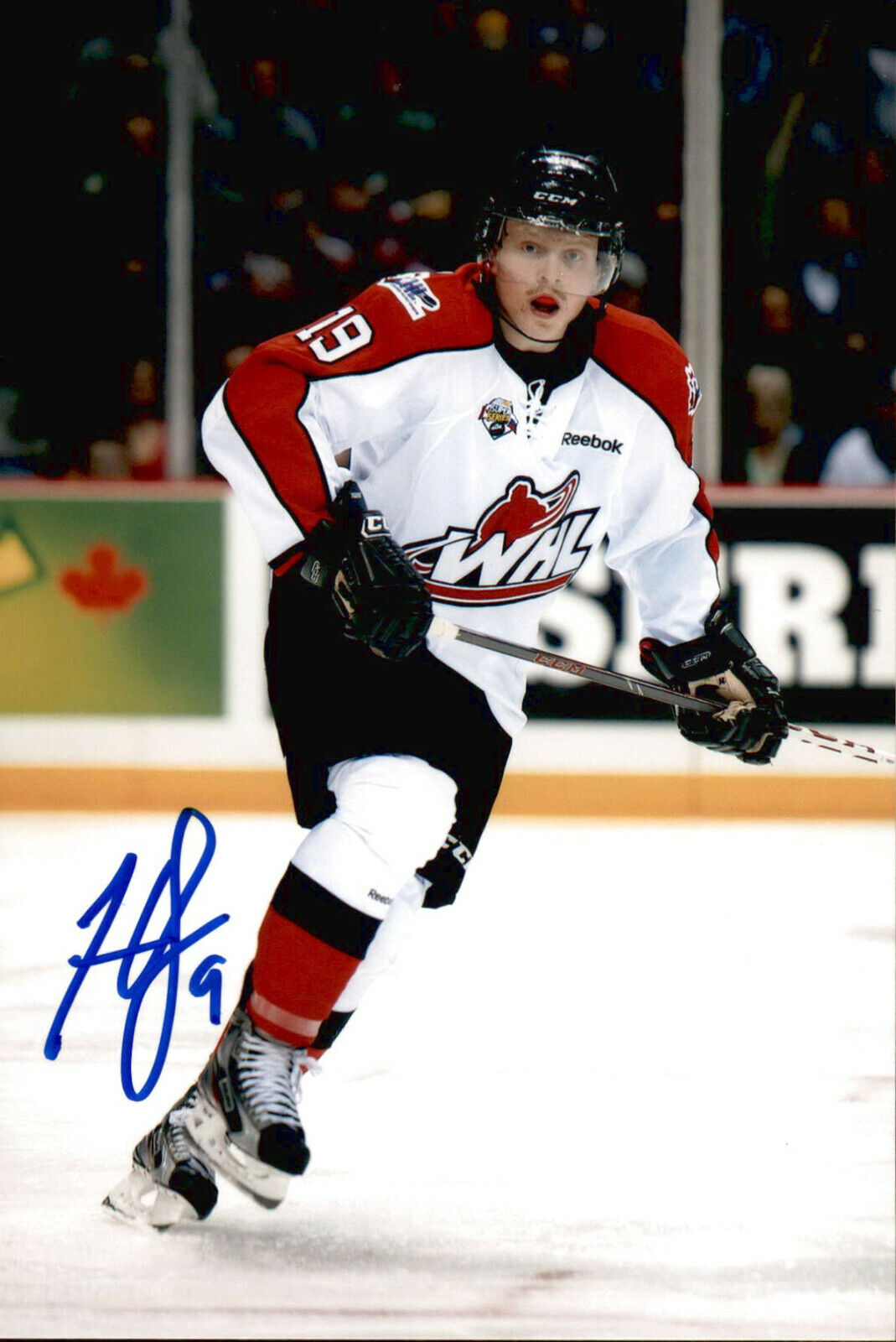 Hunter Shinkaruk SIGNED 4x6 Photo Poster painting MEDICINE HAT TIGERS / MONTREAL CANADIENS #4