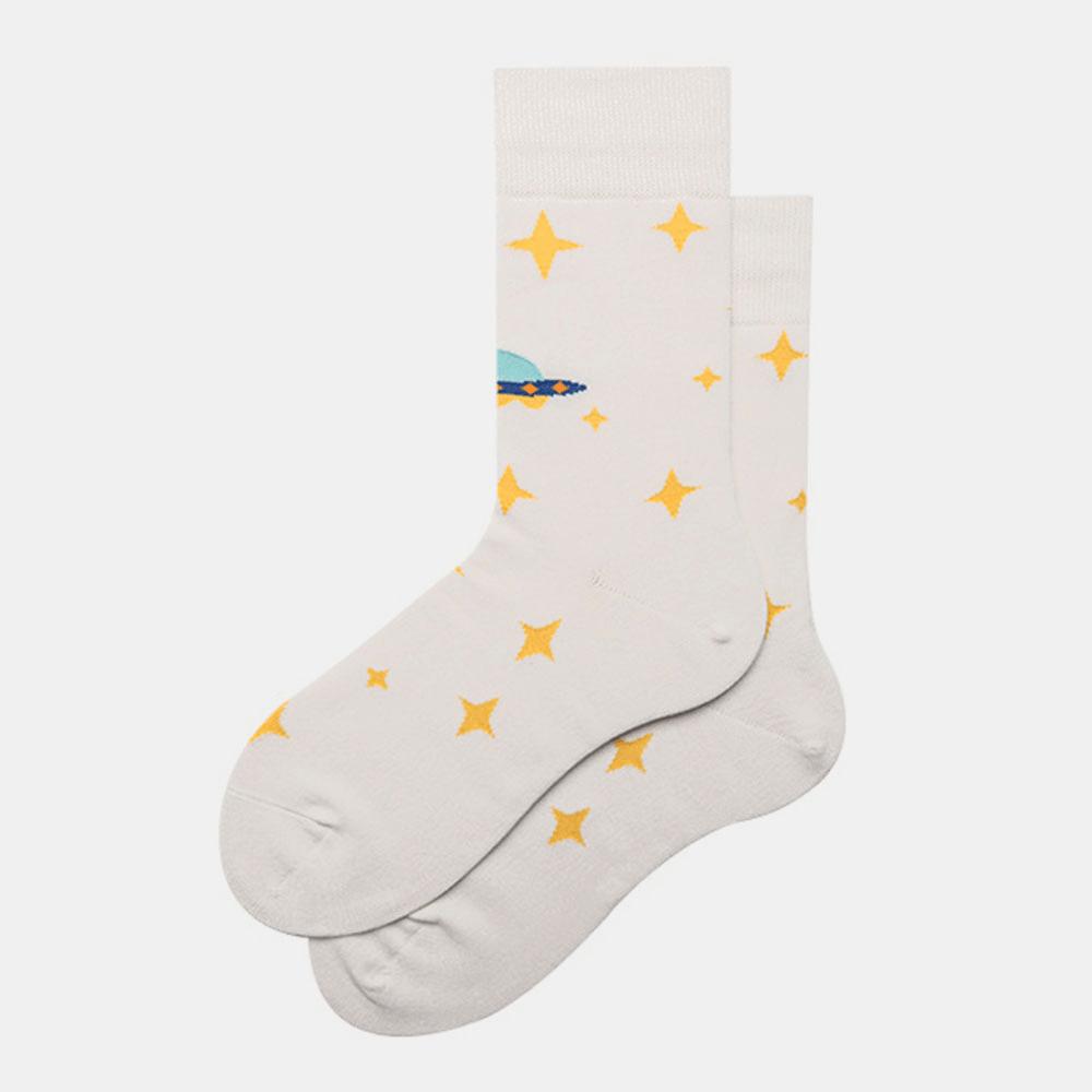 Socks Male Stockings Female Trend Starry Sky Tube Cotton Street Socks