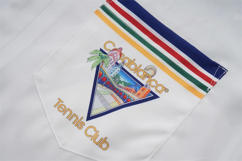 Casablanca 2023SS New Product Silk Short Sleeve Shirt