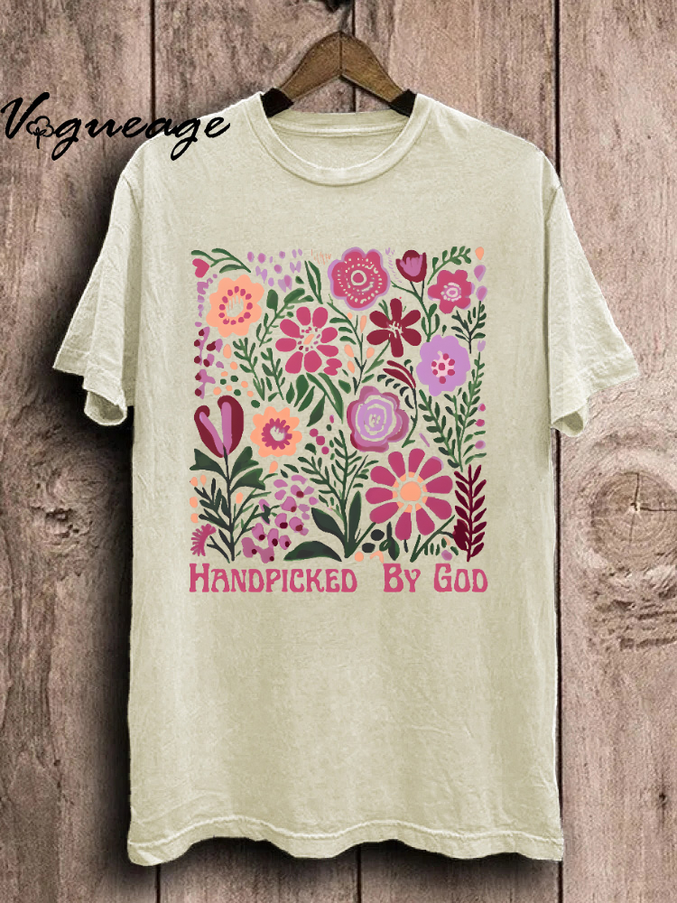 Handpicked By God Unisex Washed T-Shirt