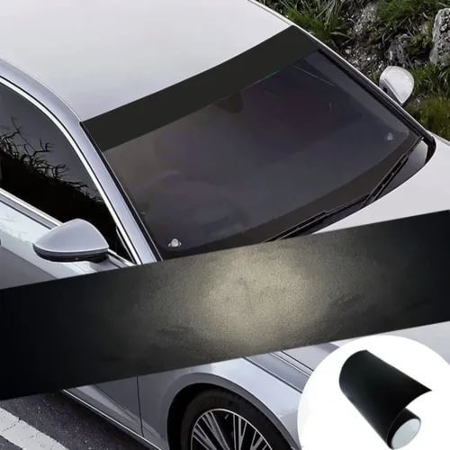 Dronehint Matte Black Visor Sun Strip Vinyl Decal For Car Front Windshield Sticker Parts (For: Acura) Parts