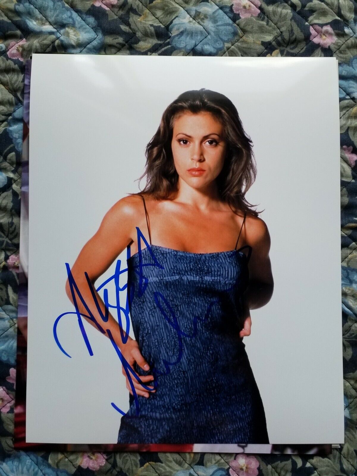 Alyssa Milano Authentic Autographed 8x10 Signed Photo Poster painting