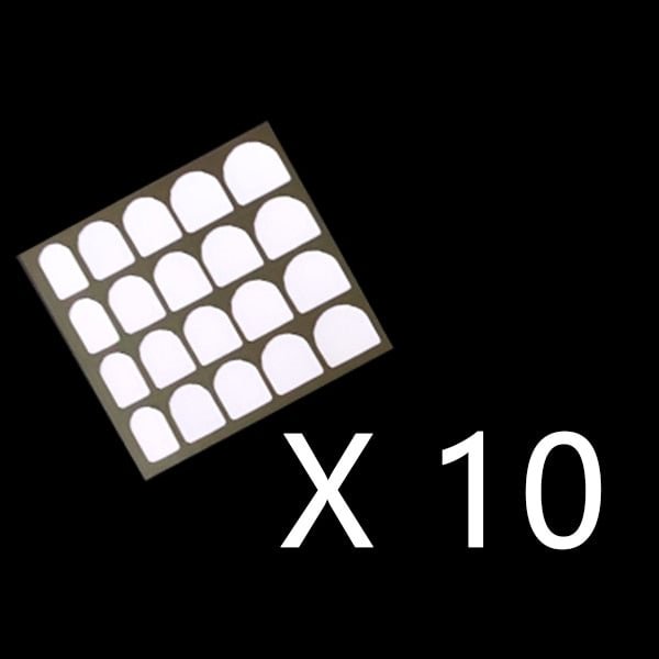 10 Sheets/Lot Thin Super Sticky Nail Adhesives For Press On False Nail Tips 5 Sizes, 20 Pieces/Sheets