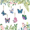 Schmetterlings-Diamant-Gem&auml;lde Schl&uuml;sselanh&auml;nger-Tier doppelseitig f&uuml;r Handtaschen-Dekoration f&uuml;r Erwachsene