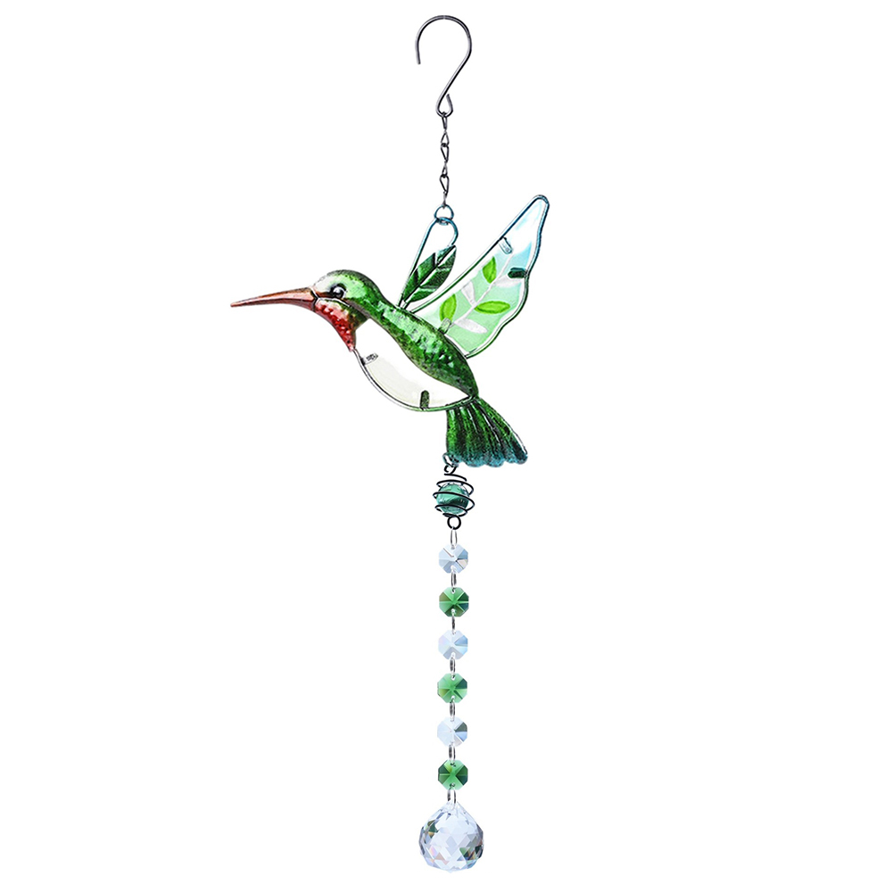 

Green Hummingbird - Art Crystal Suncatcher, 501 Original