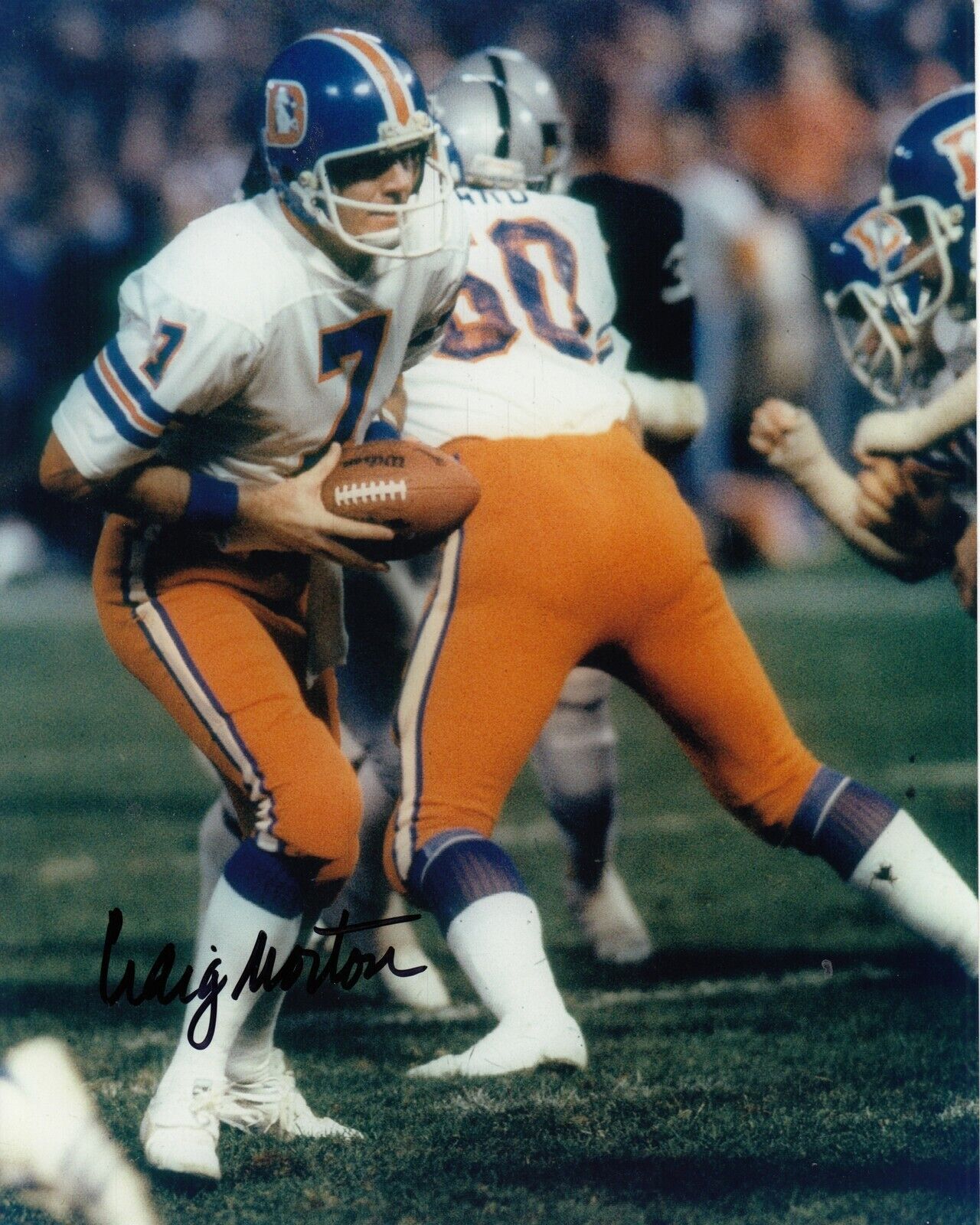 Craig Morton #1 8x10 Signed Photo Poster painting w/ COA Denver Broncos