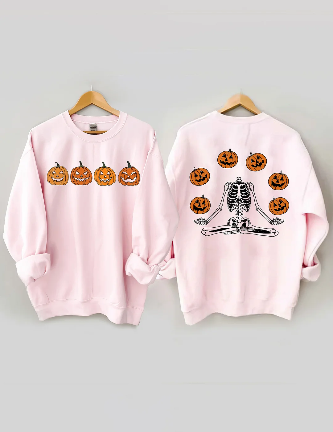 Pumpkin Skeleton Halloween Sweatshirt