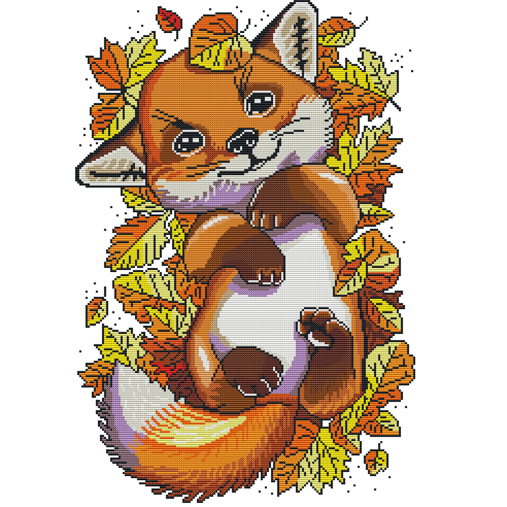 

Animal Series - 11CT Stamped Cross Stitch - 48*65CM (Big Size), 501 Original