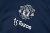 Joyfball 2024/2025 Manchester United Long Zipped Jacket Dark Blue Soccer Jersey 1:1 Thai Quality