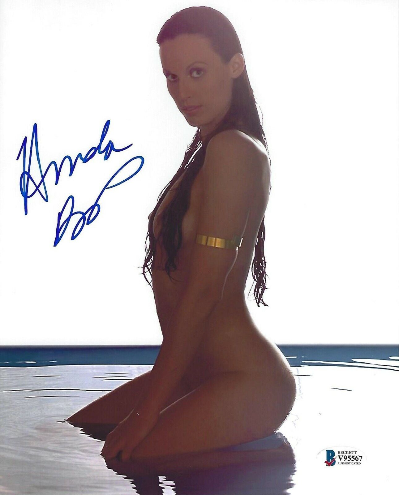 Amanda Beard Signed 8x10 Photo Poster painting BAS Beckett COA NUDE Playboy Picture Autograph 3