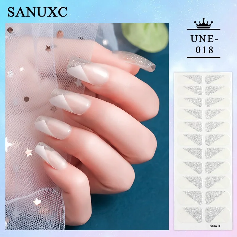 Churchf 22 Tips Shiny Nail Polish Stickers Wholesale Nail Art Decoration Decals Fashion Nail Stickers for Woment Manicure Gifts-Nail Inspo-Outfit Ideas
