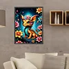 Diamond Painting -DIY Round Drill Dragon and Flower