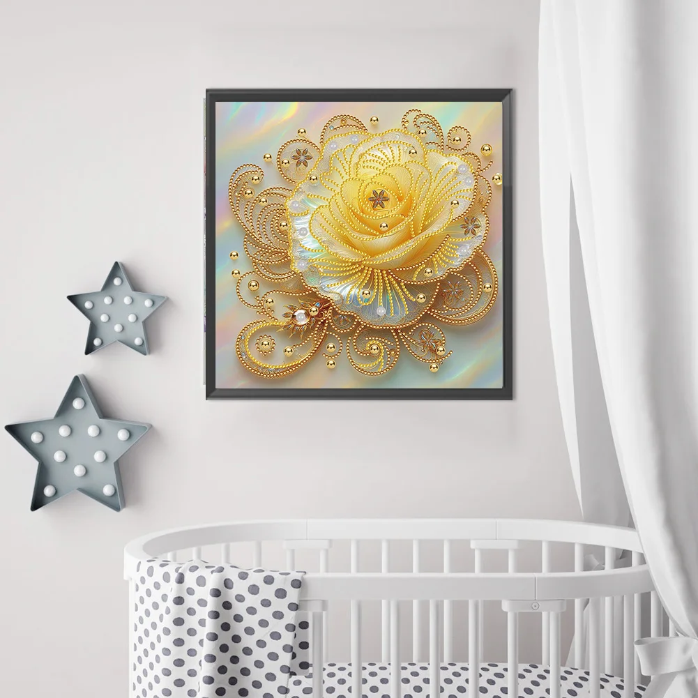 Diamond Painting - Partial Special Shaped Drill - Rose(Canvas|30*30cm)