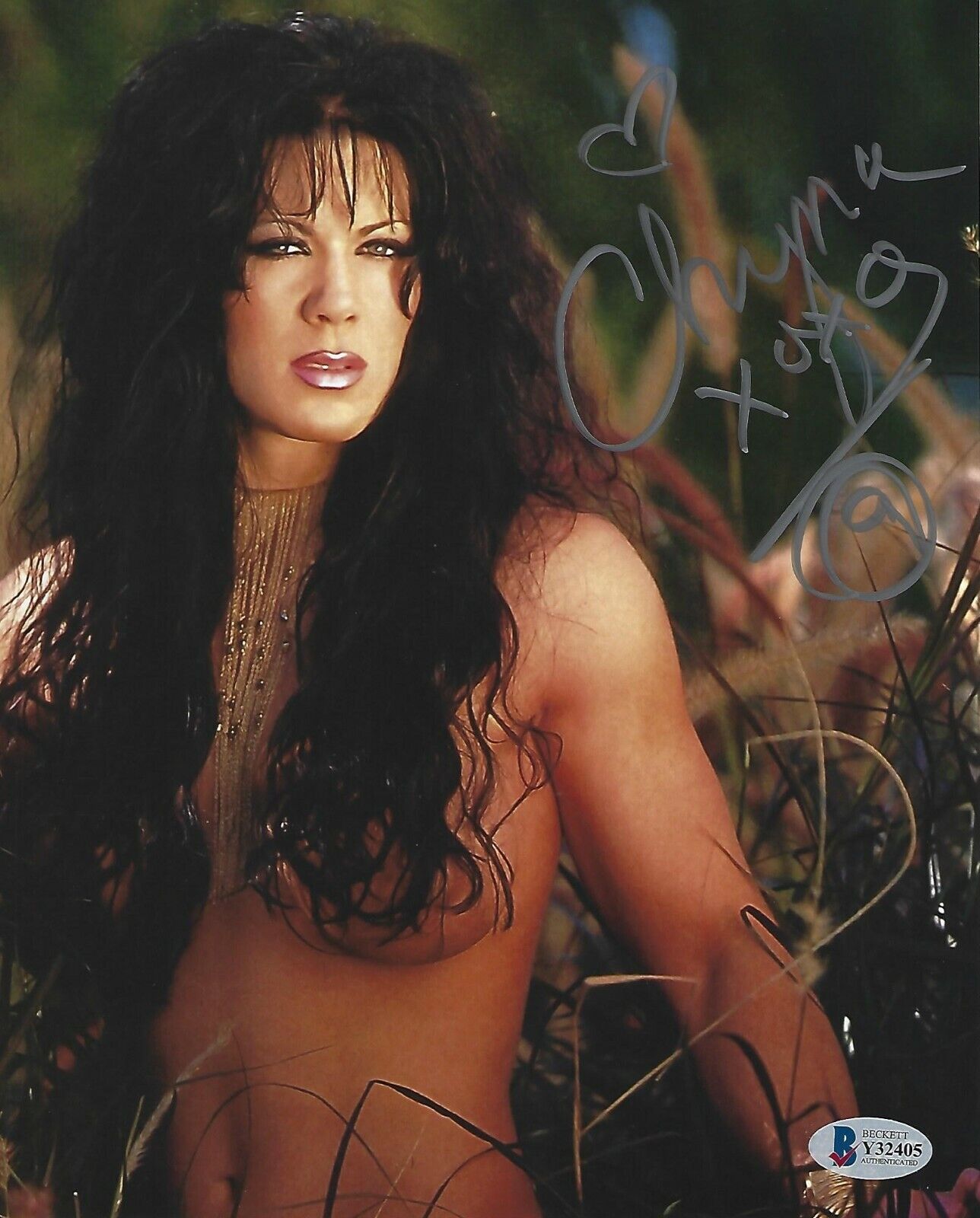 Chyna Signed WWE 8x10 Photo Poster painting BAS COA DX Playboy Model Legend Picture Autograph 2