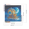 Diamond Painting -DIY Round Drill Pumpkin Car under the Moon（40x40cm）