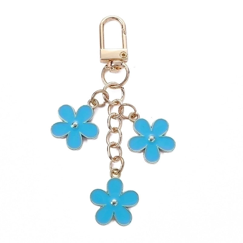 Sweet Flower Alloy Unisex Keychain