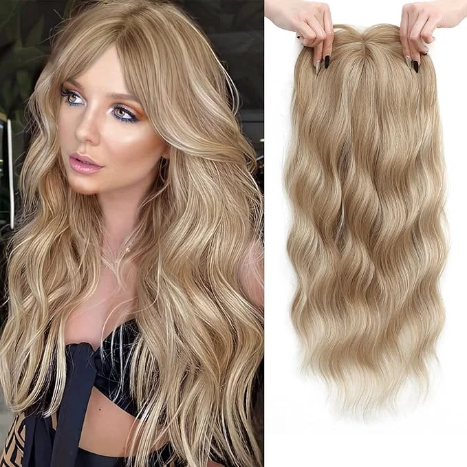 ❤️Christmas Tax Refund Limited Time Promotion❤️Attractive Wavy Clip-in Mono Base Hair Topper❤️Suitable for any head shape