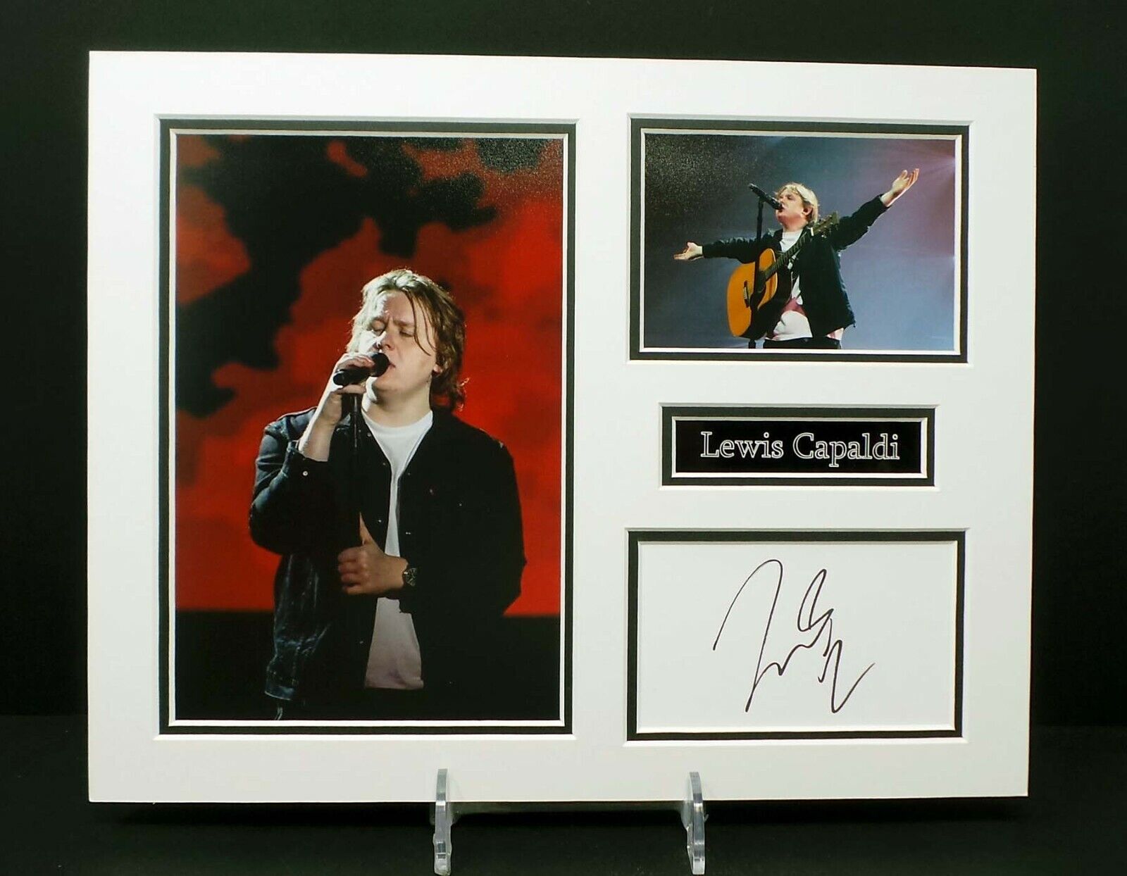 Lewis CAPALDI Signed Mounted Photo Poster painting Display AFTAL RD COA Someone You Loved Singer