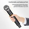 Professional Wireless Microphone with Receiver 2.4GHz Dynamic Handheld Microphones Rechargeable Condenser Microphone for Streaming & Live Performance