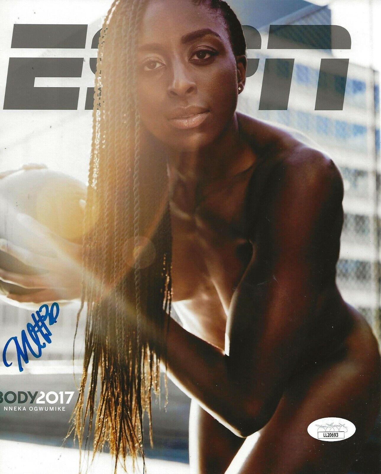 Nneka Ogwumike Los Angeles Sparks signed Body Issue 8x10 Photo Poster painting autographed 3 JSA