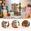 2D Flat Christmas Print DIY Diamond Painting Desktop Ornaments Kit Table Decor