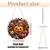 Pumpkins and Skulls DIY Acrylic 5D Crystal Diamond Gem Art Hanging Ornament