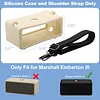 Silicone Speaker Protective Cover with Shoulder Strap for Marshall Emberton III