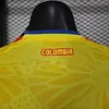 Joyfball 2025/2026 Player Version Long Sleeved Colombia Home Football Jersey 1:1 Thai Quality（The player version jersey is a bit tight, please pay attention to the size selection）