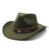 Stylish Western Cowboy Hat With Embellished Band - Perfect For Festivals And Casual Wear by Inlyline