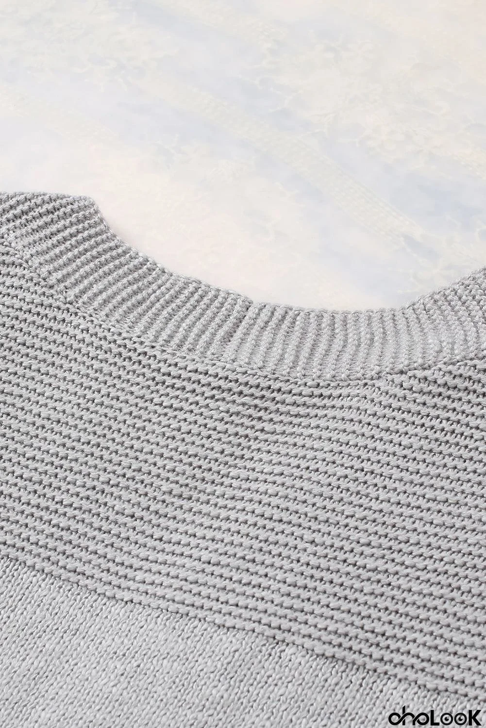 Basic Gray Vest Cardigan Sweater